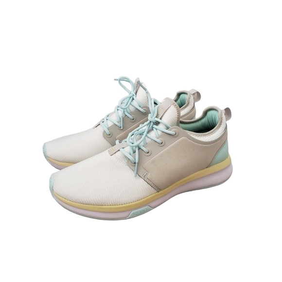 New Kuru Atom Plantar Fasciitis Sneakers White Gray & Blue Plus Size 12 - Picture 1 of 11